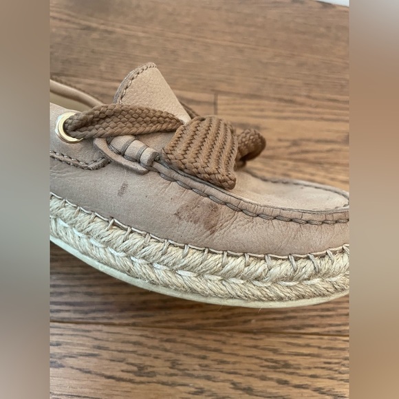 TOD’S Leather Lace Loafer Espadrille Shoes - Picture 7 of 16